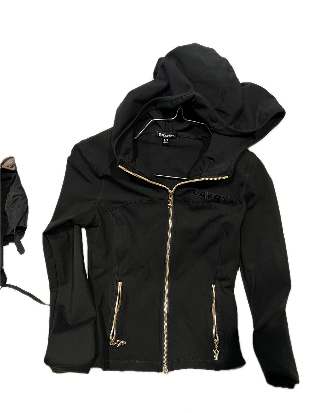 Playboy Black Active Zip Sweat Suit Womans S